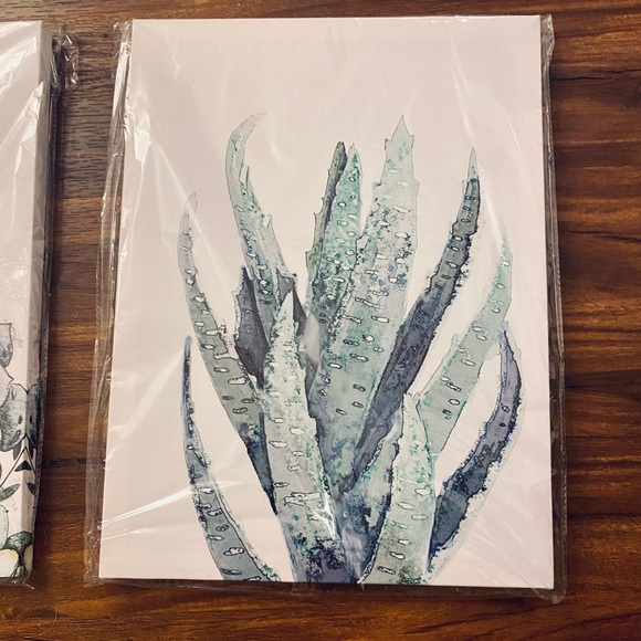 3 PIECE SET PLANT CANVAS ART WALL DECOR, BRAND NEW STILL IN PACKAGING - Picture 4 of 9